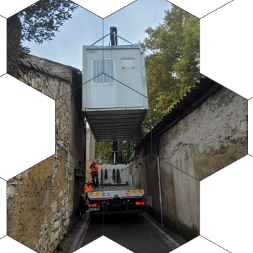 installation, et raccordement de votre bungalow(type Algeco)