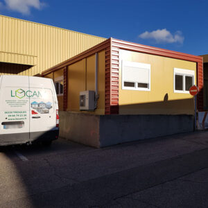 Pose de bungalows ERP avec habillage extérieur